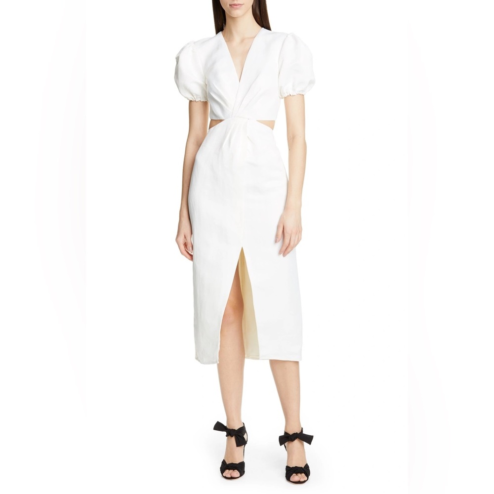 NWT AMUR BILLY CUTOUT LINEN BLEND DRESS- SIZE 2